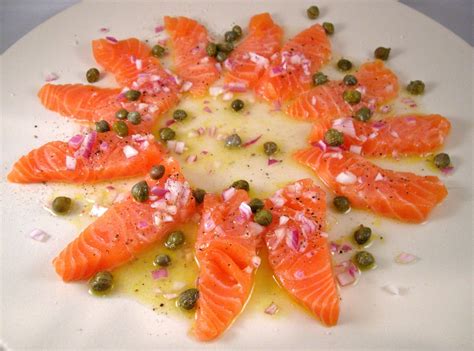 Salmon Carpaccio Carpaccio Recipe Fish Recipes Seafood Recipes