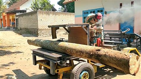 Meledak Terkena Hantaman Piringan Serkel Rakitan Kayu Waru Bahan Usuk