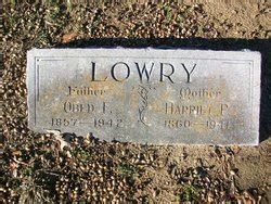 Obediah Fowler Lowry M Morial Find A Grave