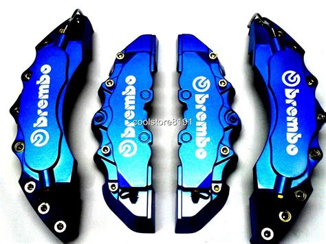 NEW BIG BLUE BREMBO LOOK BRAKE CALIPER COVER F R 4 PCS EBay