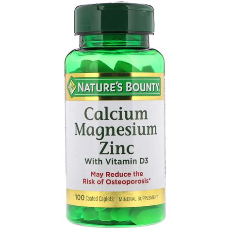 Nature's Bounty. Ca, Zn, Mg & vitamin D3 - 100 таб. - Прокачка