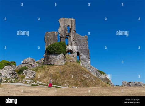 Corfe Castle National Trust Purbeck Dorset Stock Photo Alamy