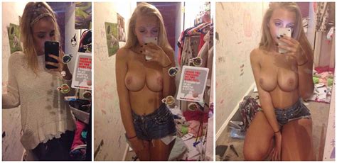 Topless Blonde Selfie Porn Pic