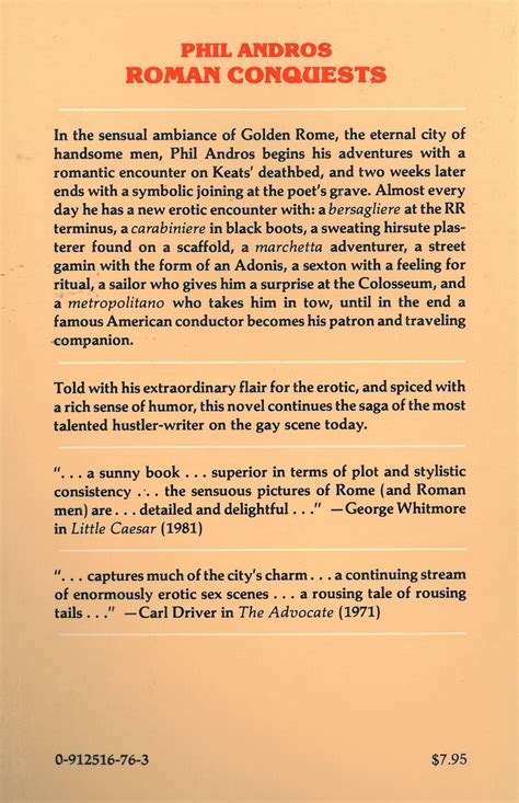 Roman Conquests By Phil Andros Gay Mature Etsy