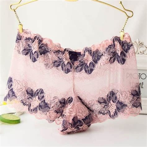 Culotte Nouvelle Mode Lingerie Sexy Dentelle Brief Underpant Sleepwear Underwear M Xl Rose