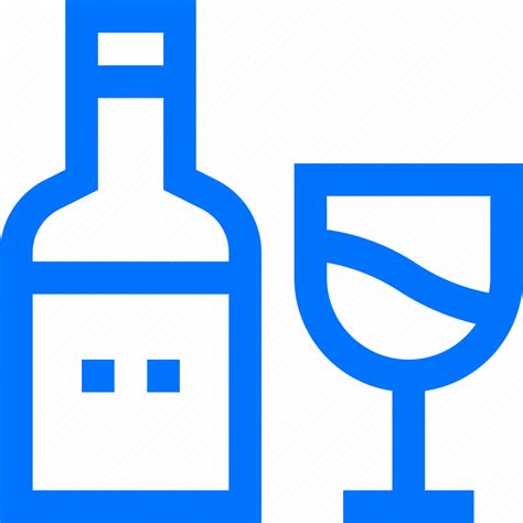 Alcohol Beverage Bottle Drink Glass Wine Icon Download On Iconfinder