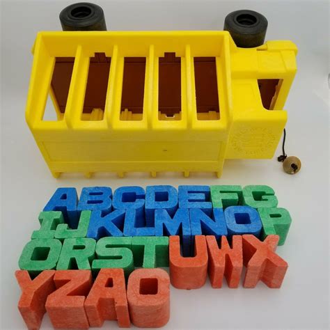 mattel tuff stuff block alphabet letters  letter storage truck