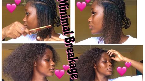 Step By Step Detangling Meyhod Protective Hair Style Take Down Youtube