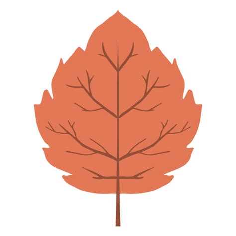 Diseño Png Y Svg De Icono De Hoja De Otoño Rojo Para Camisetas