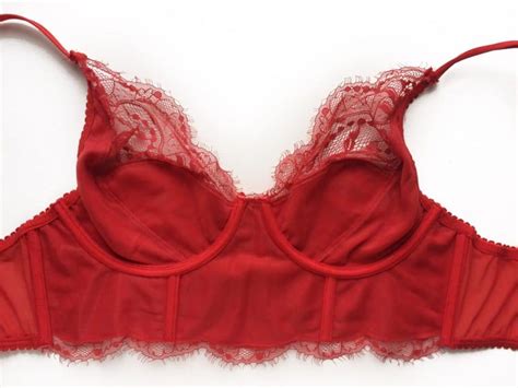Red Lace Lingerie Set Handmade Lingerie From France