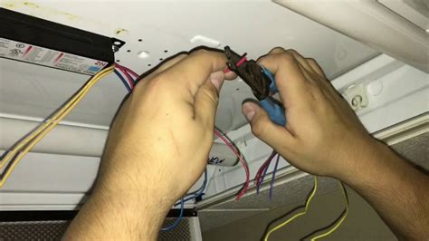 How To Change A Ballast In A Fluorescent Light Fixture Youtube