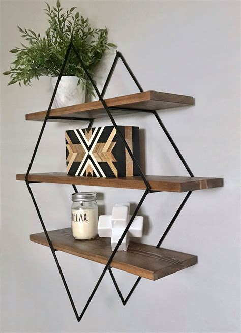 Wall Decor Ideas - Geometric Wall Shelves by Village Craft Co.