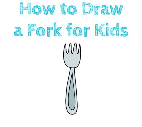 How To Draw A Fork