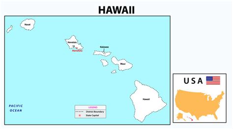 Political Map Of Hawaii