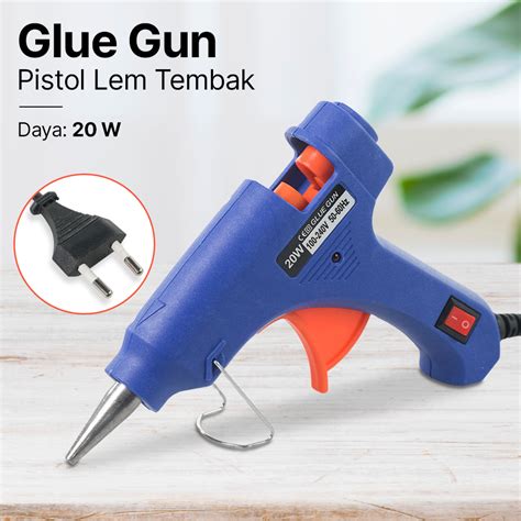 Jot Hot Melt Glue Gun Heating Tool Pistol Lem Tembak Panas W Qt Blue Jakartanotebook