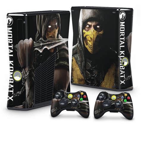Xbox 360 Slim Skin - Mortal Kombat X Scorpion - Pop Arte Skins
