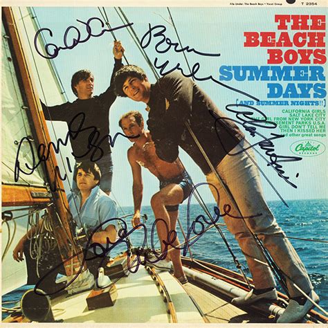 The Beach Boys Band Signed Summer Days And Summer Nights Album