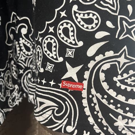 authentic supreme bandana shirt rrp  depop