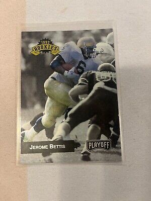 Playoff Jerome Bettis Rc Nrmt Rams Steelers Hof C Ebay