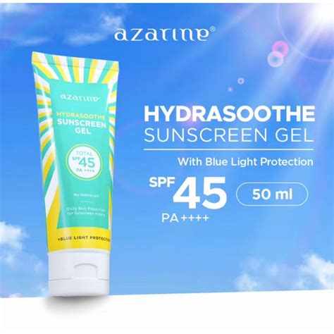 jual azarine hydrasoothe sunscreen gel spf pa ml shopee indonesia