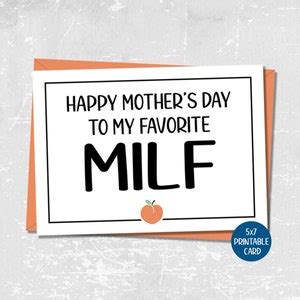 Snarky Mother S Day Card From Husband Funny Card For Wife Milf Mothers Day Card Rude Mom Card
