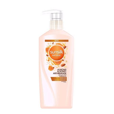 SUNSILK NATURAL Shampoo ซันซิล แชมพู Almond Honey Anti-Breakage 450ml ...