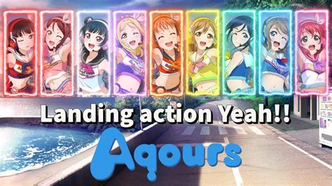 Landing Action Yeah Aqours Rom Kan Eng Lyrics Color Coded