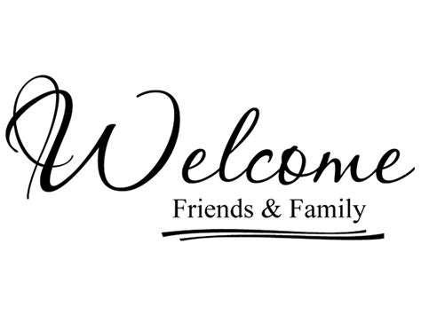 Welcome Family And Friends Clip Art