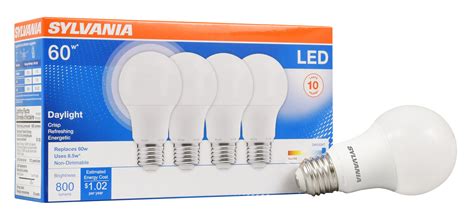 Sylvania Led Light Bulb A19 85w 60w Equivalent Daylight 5000k 4