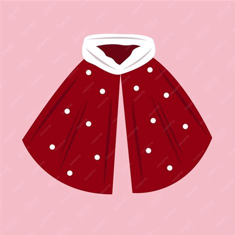 Premium Vector Red Girls Cape Vector Illustration