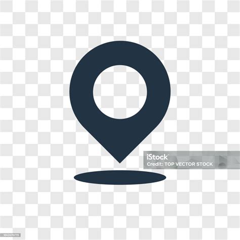 location vector icon isolated  transparent background location