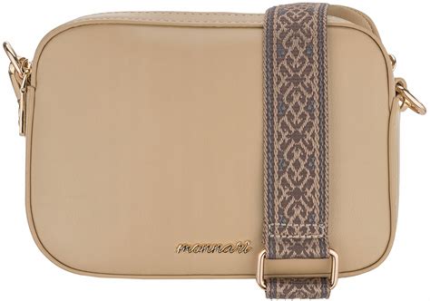 MONNARI TOREBKA DAMSKA BEŻ NUDE Listonoszka ZŁOTE LOGO AZTECKI PASEK Cena