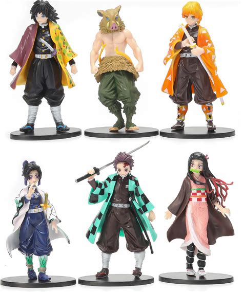6pcs Anime Action Figures Set Collectible Figurine Ts 6 3inches