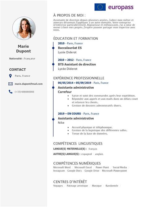Exemple Cv Word Gratuit