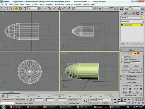 Урок для начинающих 3Ds MAX "Патрон" ( часть1) русский язык - YouTube