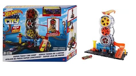 MATTEL HOT WHEELS PISTA E ACESSORIOS CITY SUPER LOJA DE PNEUS