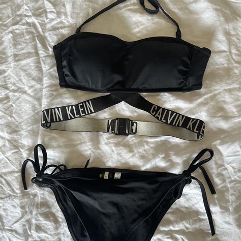 Calvin Klein Bikini Set Can Be Worn Strapless Depop