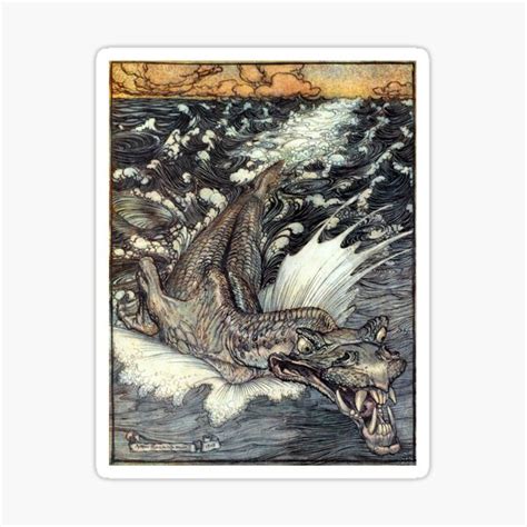 Leviathan Midsummer Nights Dream Arthur Rackham Sticker For Sale
