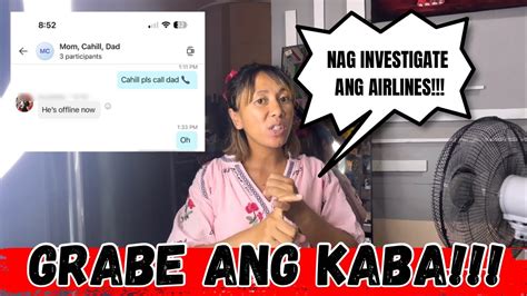 Walang Update Kay Kuya Cahill Nag Investigate Ang Airlines