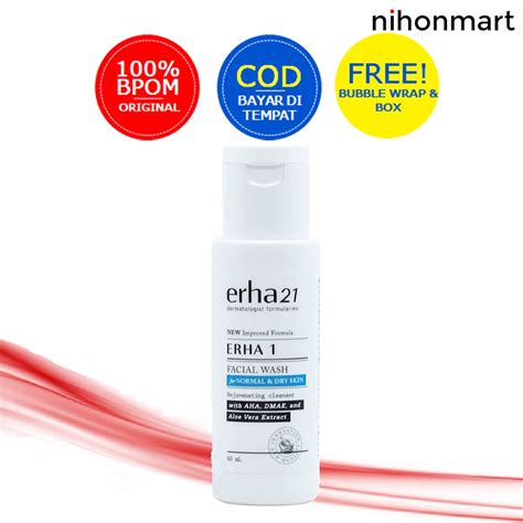 jual erha erha  facial wash  normal dry skin ml shopee