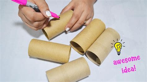 How To Reuse Empty Tissue Roll Best Reuse Idea With Tissue Roll Youtube