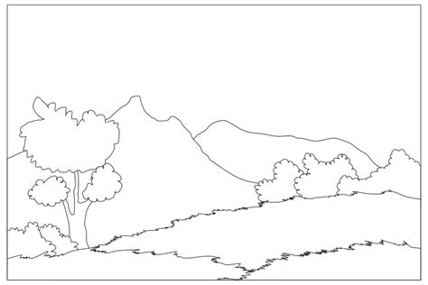 hill coloring pages