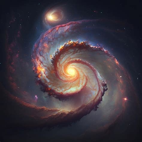 Premium Photo | A beautiful spiral galaxy elements of this image ...