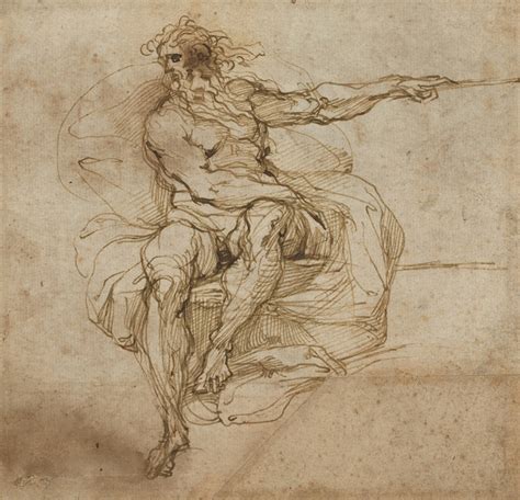 Seated Male Nude Recto Artvee