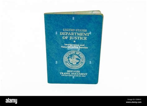Us Refugee Travel Document Stock Photo Alamy