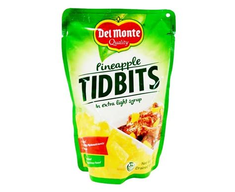 Del Monte Pineapple Tidbits In Extra Light Syrup G