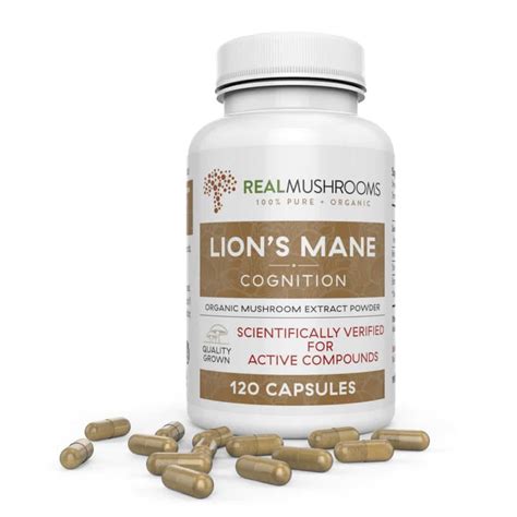 Lion S Mane Mushroom Capsules By Real Mushrooms Best Chinese Medicines