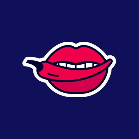 Hot Chili Pepper Logo Mockup Mexican Jalapeno Red Vector Image