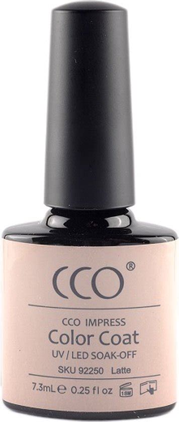 CCO Shellac Gel Nagellak Kleur Latte Nude Dekkende Kleur Ml Vegan Bol