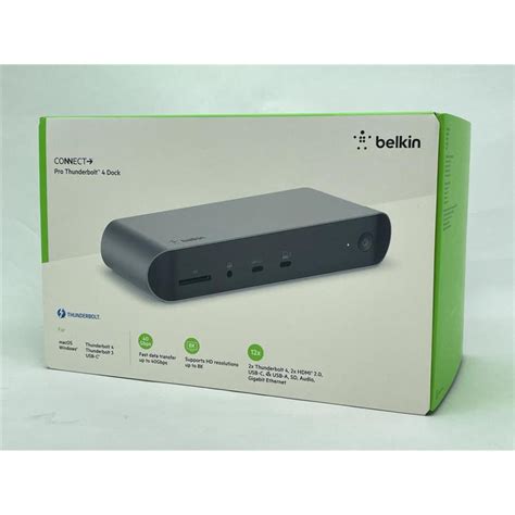 未使用Belkin CONNECT Pro 12 in 1 Thunderbolt 4 Dock ドッキングステーション